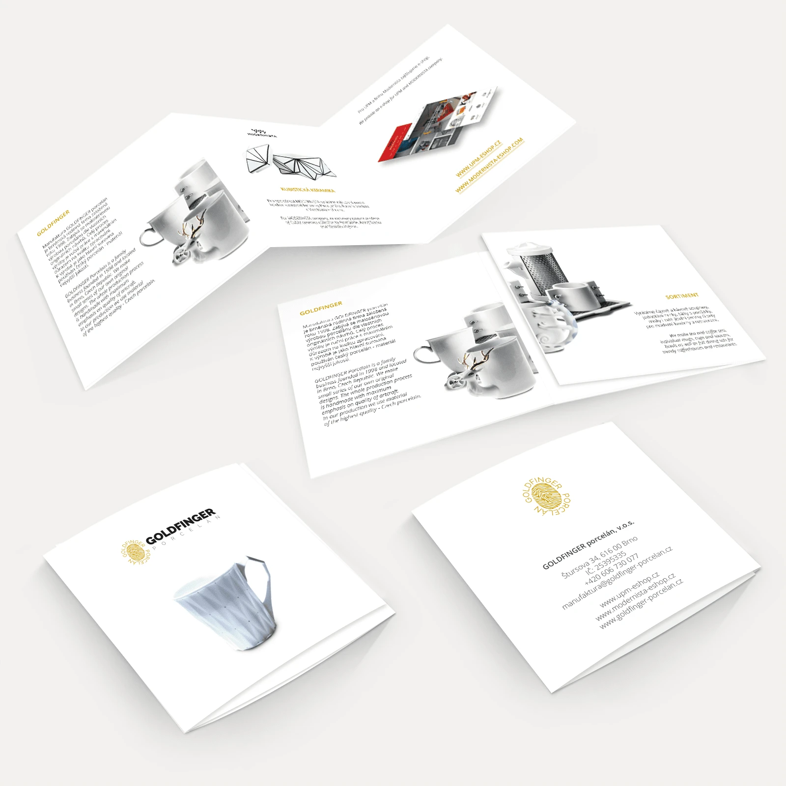 Rozkládací brožura Goldfinger