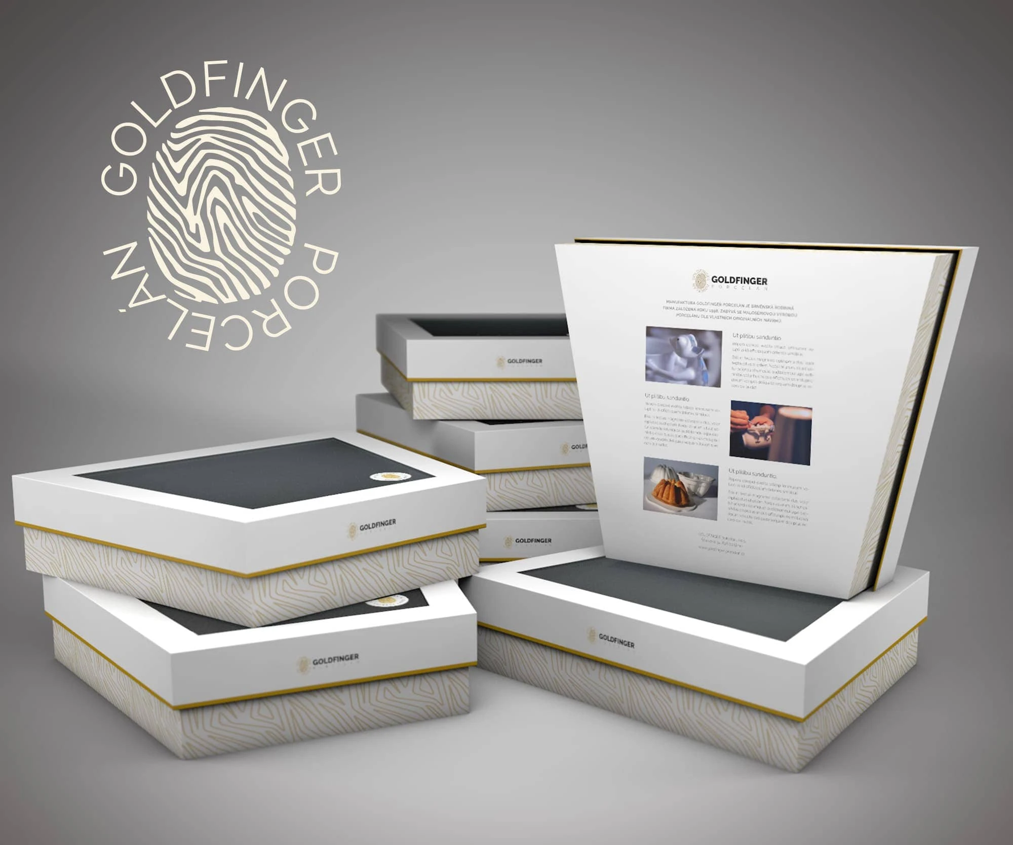 Grafický návrh obalu GOLDFINGER