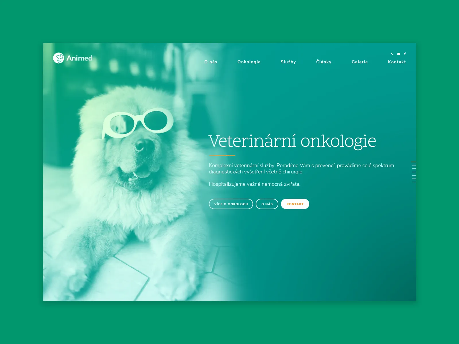 Grafický návrh onepage webu