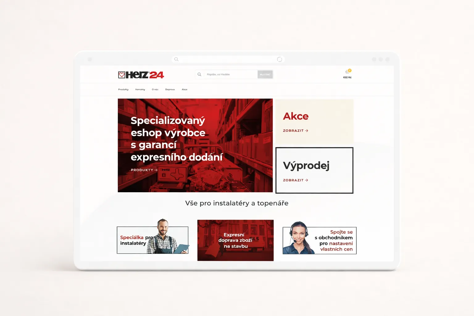 Eshop pro instalatéry Herz24