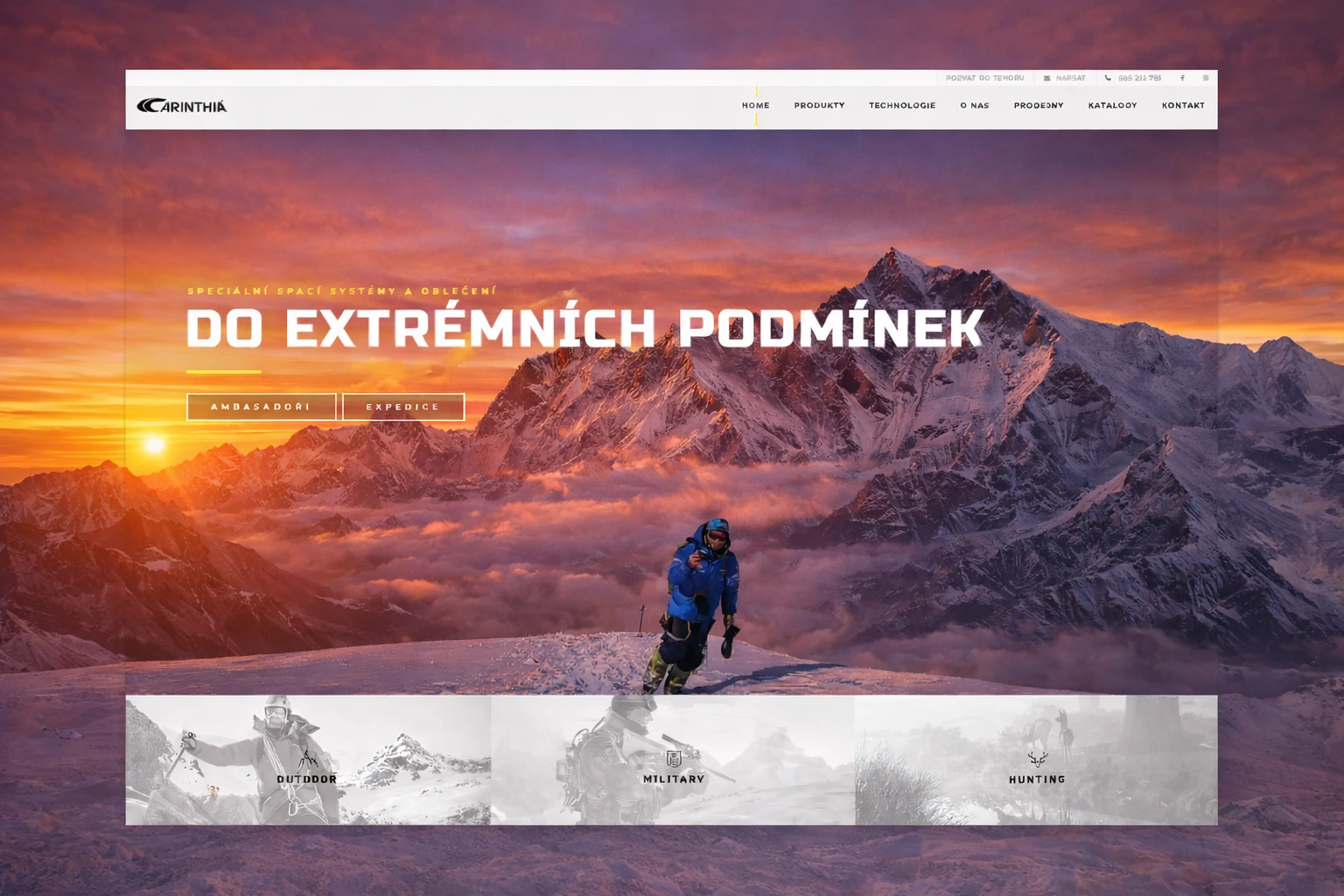 Péřové oblečení Carinthia